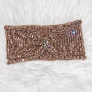 Pink Crystal Bling Sweater Head Band